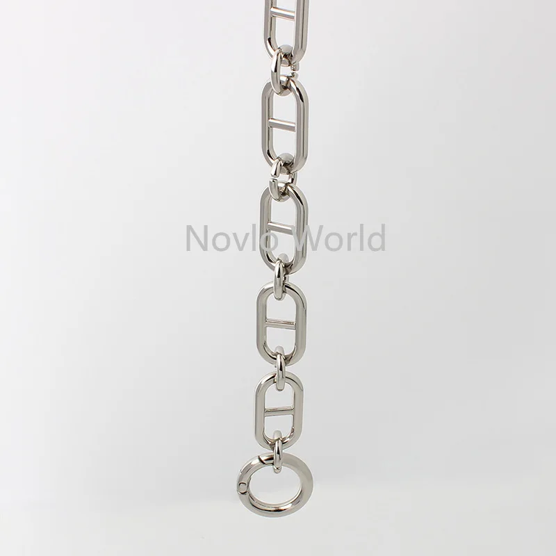 Light gold/Silver 30-120cm 33mm Alloy Metal Loop Durable Chain Ladies Heavy Duty Non Tarnishing Bag Chain Chains