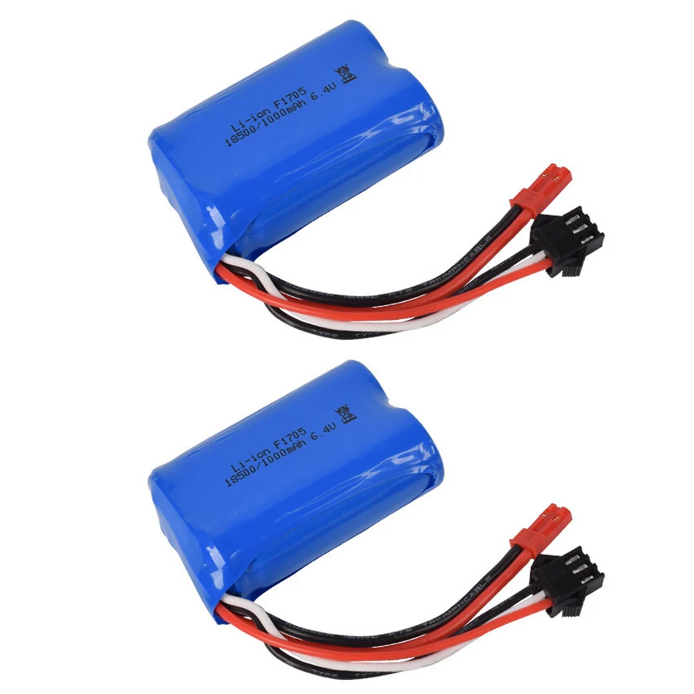 

6.4V lipo Battery for wltoys A303 A313 A323 A333 1/12 RC Cars spare accessories 6.4v 1000mah li-ion battery 2PCS/lot