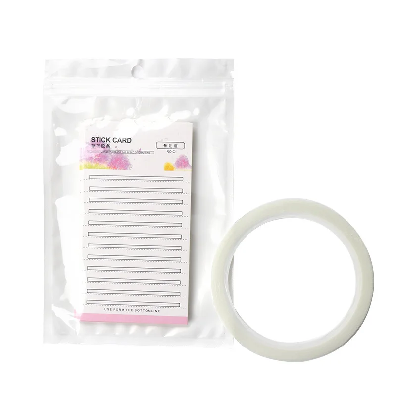 10Pcs Grafting Blossom Stick Eyelash Extension Storage Card Grafted Premade Fans Volume Lash Sticky Strip Tape False Eyelashes