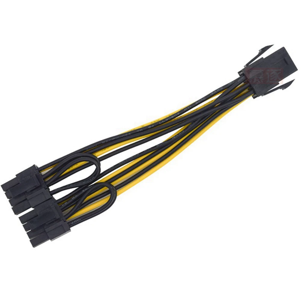 

5 шт., 6-контактный PCI Express zu 2 x PCIe 8 (6 + 2)-контактный разъем для материнской платы, графический графический процессор PCI-e, разветвитель VGA, концентратор, силовой кабель