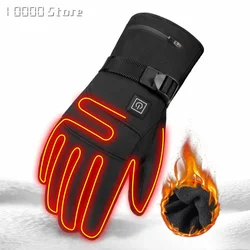 USB Electric Heated Gloves 3.7V 4000 MAh Rechargeable Battery Powered Hand Warmer For Hunting Fishing Skiing Motorcycle Cycling