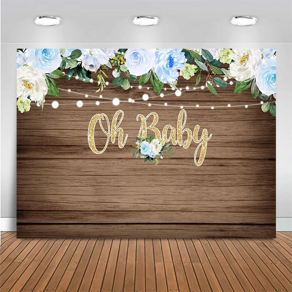 MOCSICKA أوه استحمام الطفل خلفية زهرة عباد الشمس ضوء الوليد صبي فتاة لوحة خشبية عيد ميلاد صورة خلفية ديكور الاستوديو