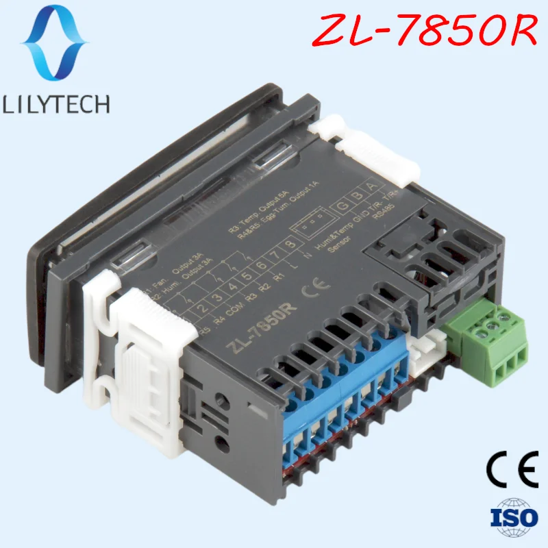 ZL-7850R, RS485, Super long sensor cable, Super high humidity and temperature controller, Incubator controller, Lilytech