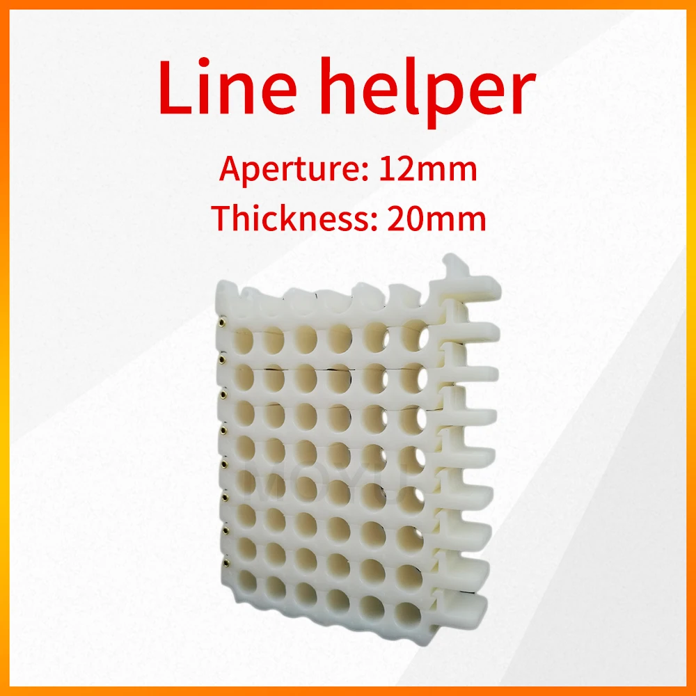 

Cable Comb Tool Line Helper Aperture 12mm 6*N Cable Comb Network Cable Finishing Cable Trimmer Finishing Wiring Harness