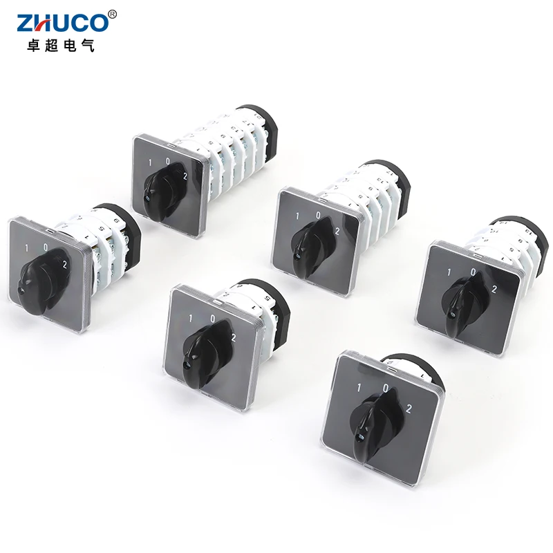 ZHUCO SZL9-32/1 32/2 32/3 32/4  32A 440V 3 Positon 2 3 4Phase Universal Changeover Cam Switch  Panel Mounting Reversing Switches