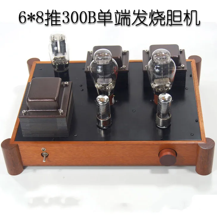 

Latest 300B Class A single-ended high-fidelity tube power amplifier, 717A 6J8P 6M8 pre-stage push, 30HZ-20KHZ，low distortion