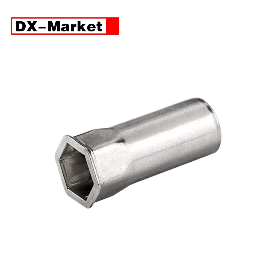 m4 m5 m6 m8 m10 m12 samll head close end rivet nut ,304 stainless steel semi-hex body rivet nut  ,K015