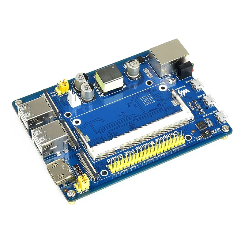 Modulo di calcolo Raspberry Pi 3 scheda IO con scheda di espansione GPIO USB PoE Ethernet 4x per Raspberry Pi CM3 / CM3L / CM3 + / CM3 + L