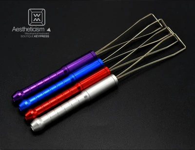 1pc Steel Wire Mechanical Keyboard Keycap Puller Aluminum Alloy 304 Stainless Steel Key Caps Remover