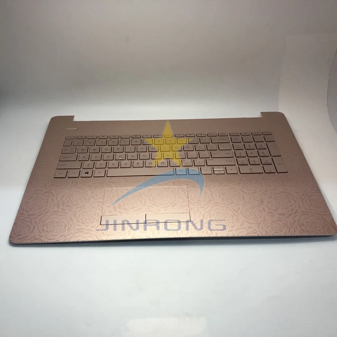 934116-001 Original  17-BS010NR Notebook Top Cover, CHAMPAGNE ROSE with Keyboard