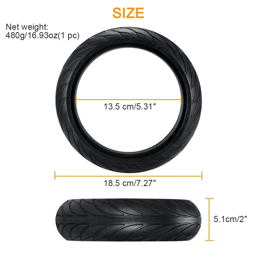 8 Inch Solid Tire For Ninebot ES 1 2 4 Electric Scooter Front Rear Tires Wheel Tyre Replacement for Ninebot ES1 ES2 ES4 Tyres