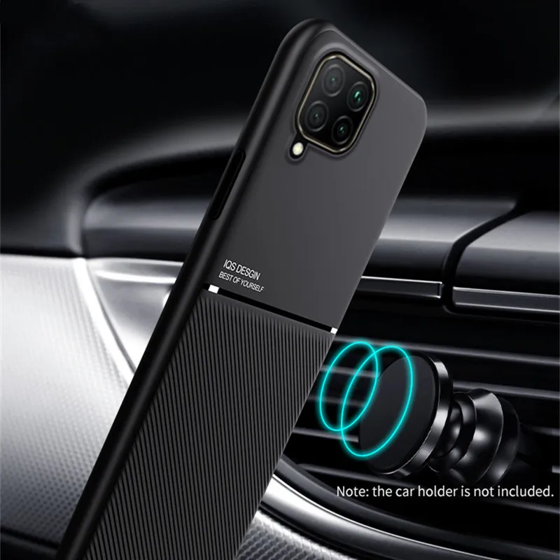 Luxury Armor Case For Samsung Galaxy M32 Matte Armor Magnetic Holder Plate Case For Samsung M 32 M325 SM-M325F Soft Bumper Cover