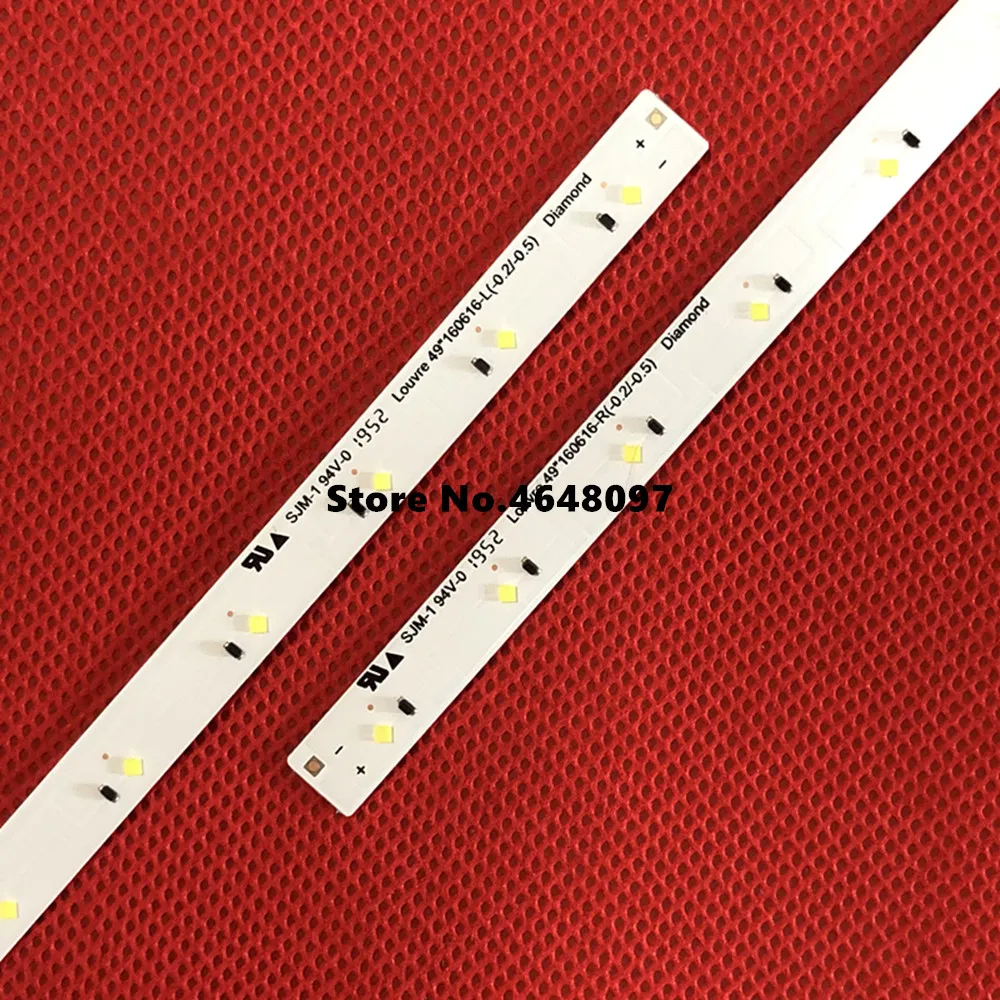 New Kit 2 PCS 31LED 515mm LED backlight strip for Samsu ng Louvre 49 160628 R L Diamond BN96-4659A 4660A BN95-03721A UE49K5100