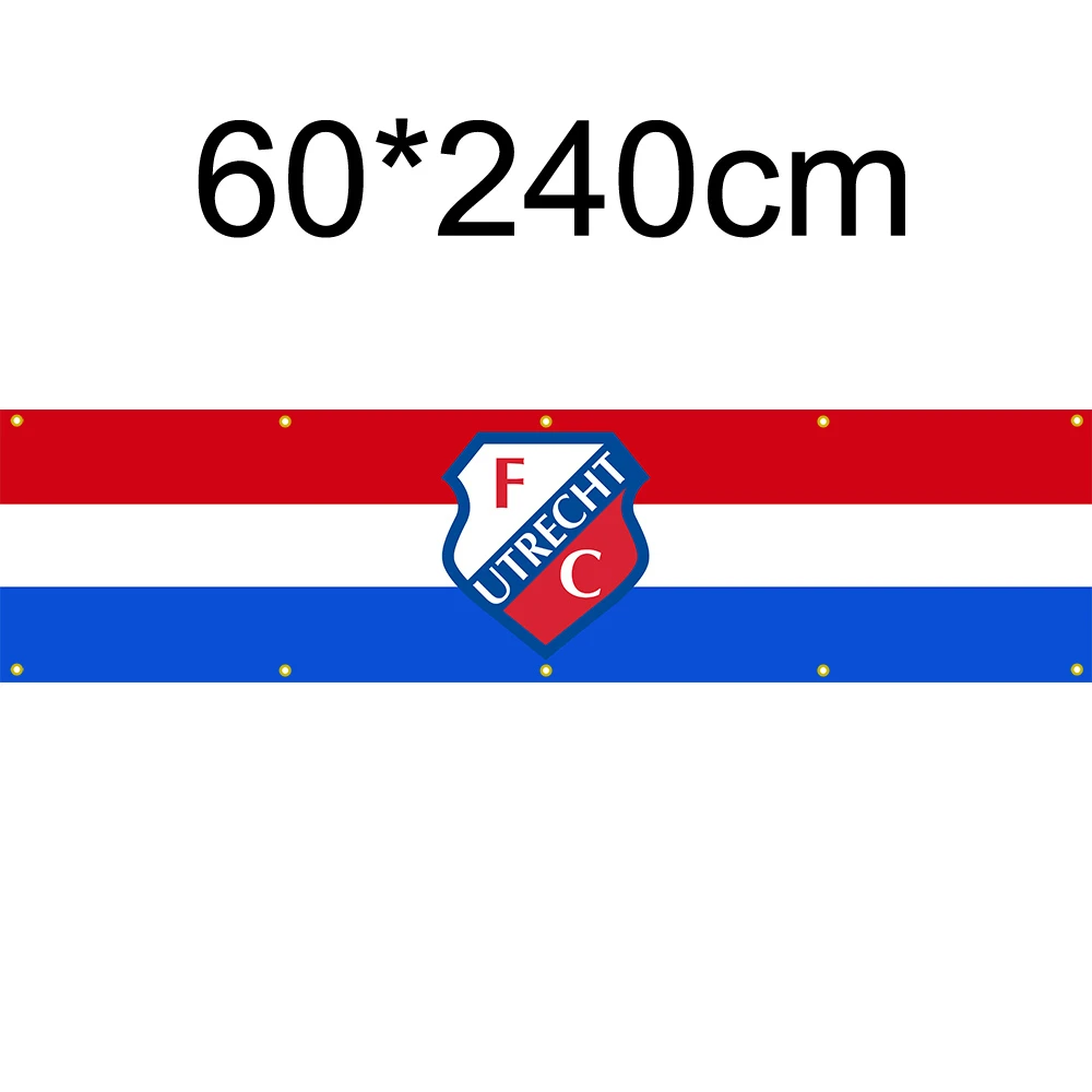 Holland FC Utrecht Flag 60x240cm Decoration Banner for Home and Garden