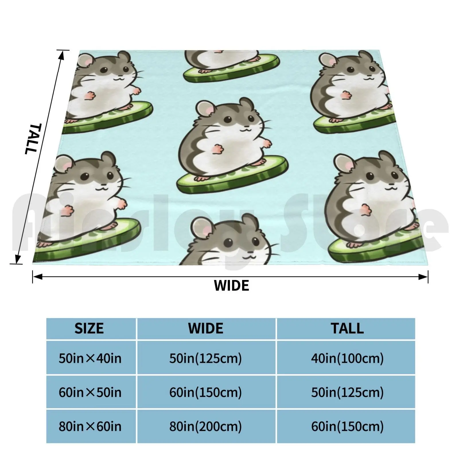 Agouti Djungarian Hamster Blanket Super Soft Warm Light Thin Hamster Hamster Pet Animal Rodent Critter Djungarian Siberian