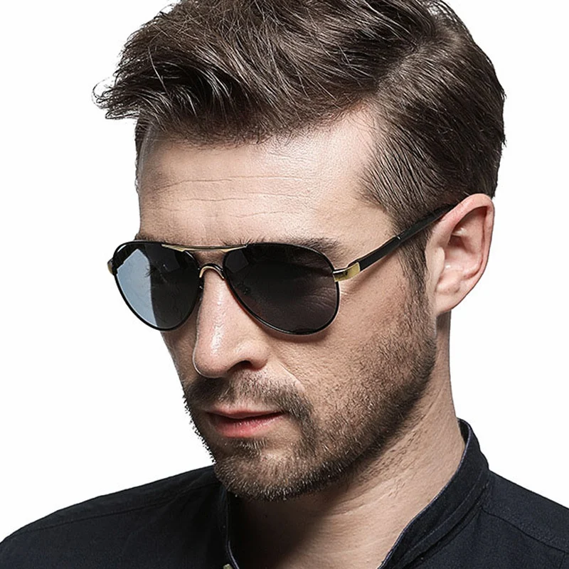 Neue Design Outdoor Sport Pilot Polarisierte Sonnenbrille Männer Frauen Anti-Glare Fahren Gläser Trendy Shades Spiegel Objektiv sonnenbrille – Detail 2