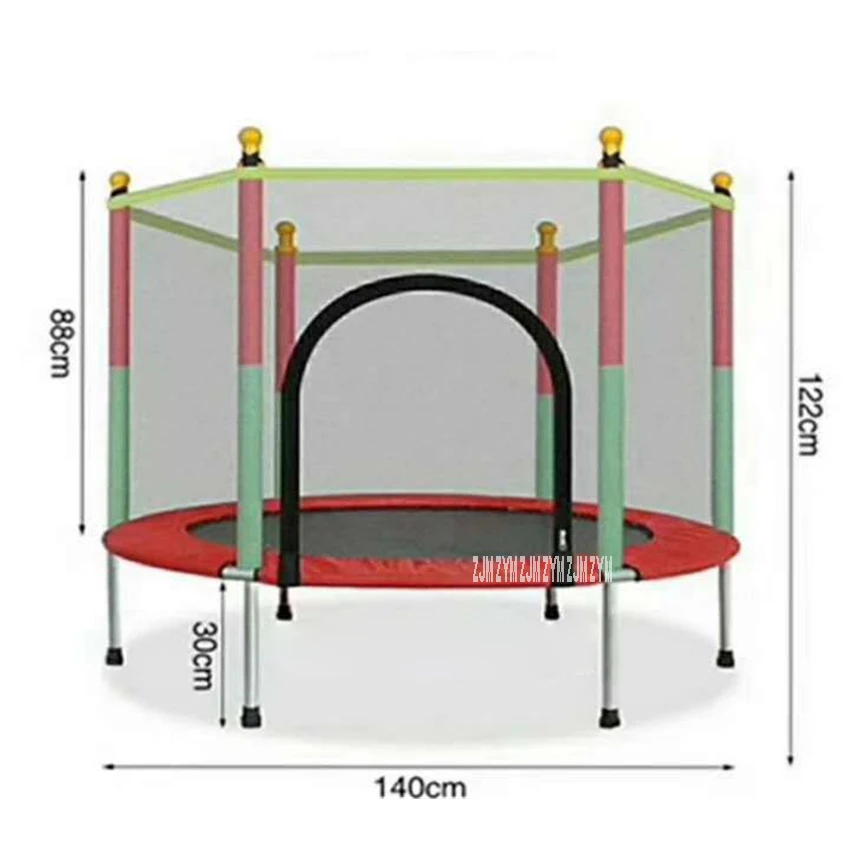 Indoor kids Round Trampoline Family Toy Small Bouncing Bed Household Jumping Bounce Bed With Protecting Wire Net