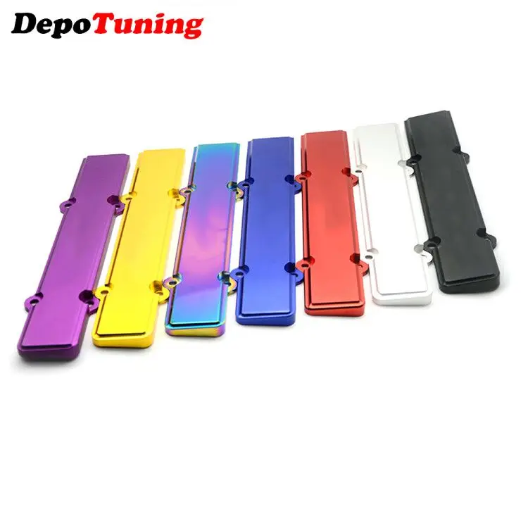 DepoTuning-cubierta de bujía de aluminio, Serie B para Honda Civic B16 B18 FS-SK02 con logotipo, 1 unidad