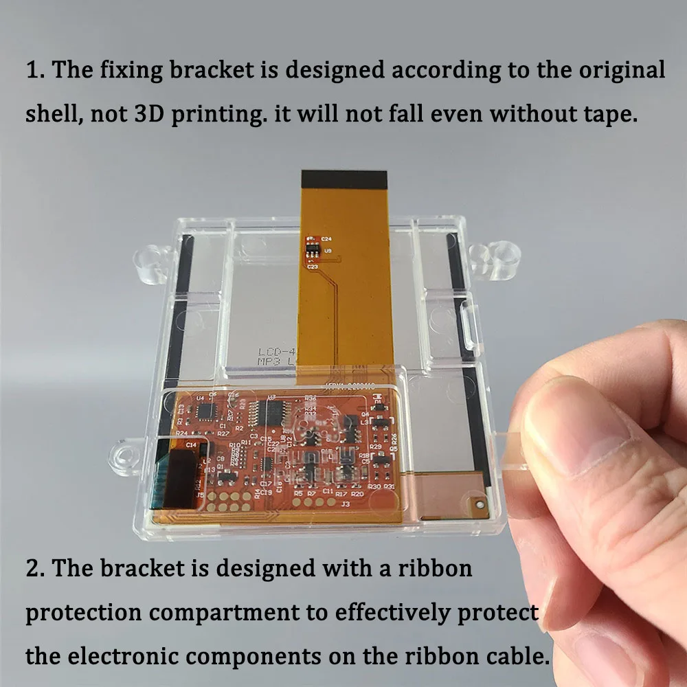 Imagem -04 - Conjuntos de Habitação com Kits de Tela Lcd para Gameboy Alta Luz Case para gb Dmg Gbo Clássico Novo