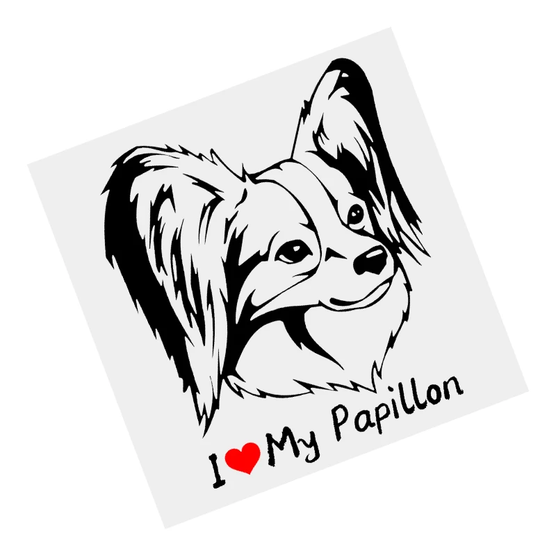 

наклейки на авто Собака-бабочка наклейка черная виниловая наклейка водостойкая мотоциклетная наклейка на бампер прозрачный фон