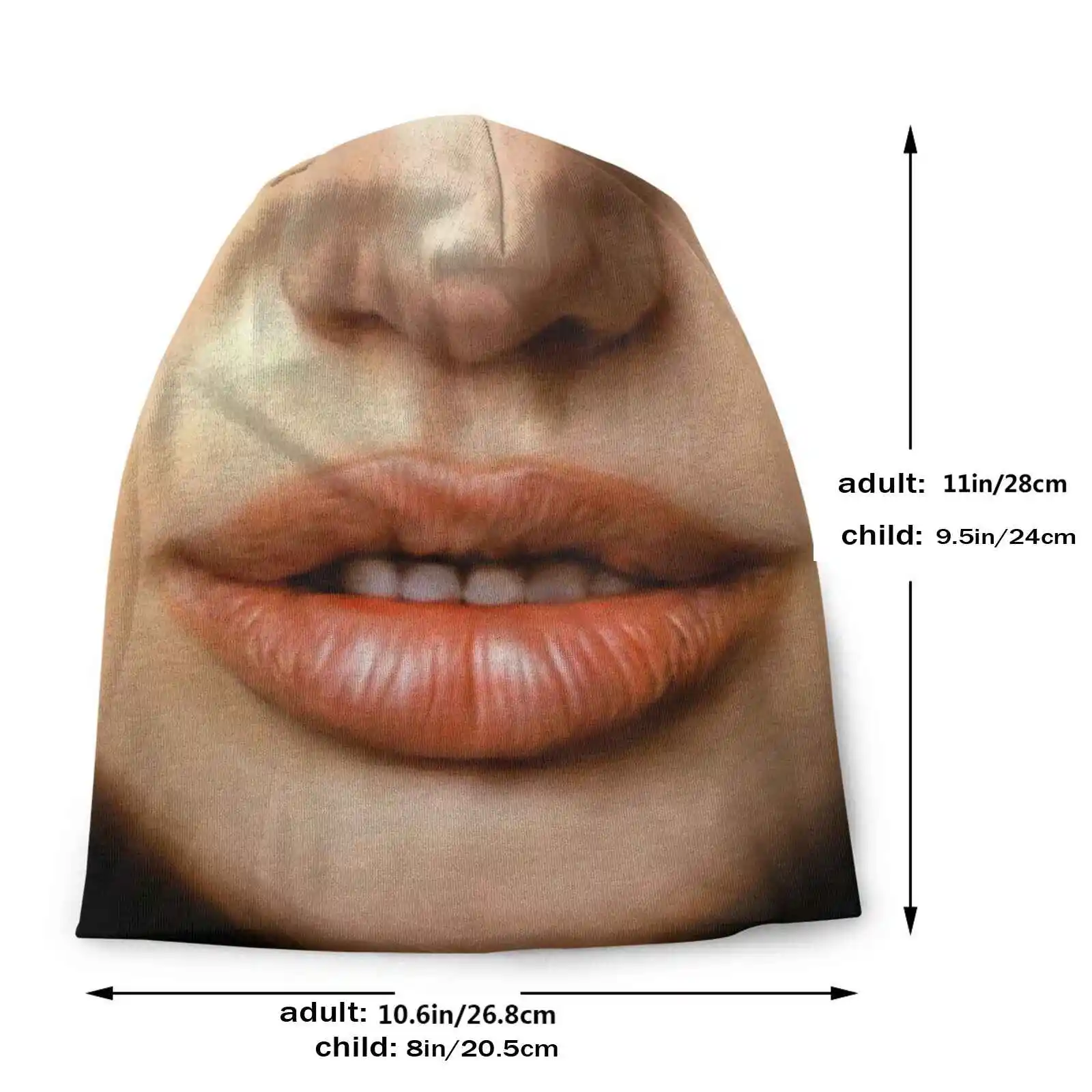 Angelina Jolie Facemask Lips Mouth Knitted Hat Warm Beanie Outdoor Caps Angelina Jolie Lara Croft Actress Sexy 2020 Badass