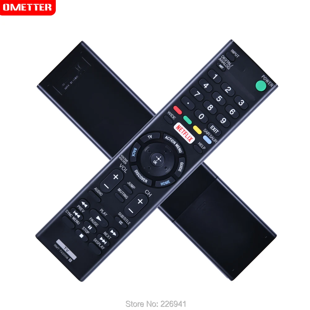 Remote control use for Sony RMT-TX200B LED LCD 4K TV KD-49X7005D KD-55X7005D KD-65X7505D XBR-49X705D XBR-49X707D XBR-49X835D