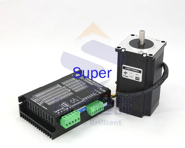 57 Three-phase Stepper Motor Set 2.4N.M-configured with 3-phase Driver 3HD660M