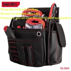 Deli DL5865 torba na narzędzia elektryk torba wykonana z 1680D Nylon Oxford tkaniny tkaniny trwałe mocne przechowywanie narzędzi Toolkit