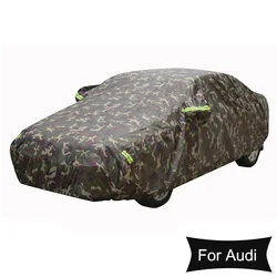Oxford Cloth Winter Full Car Covers Outdoor Waterproof Sun Rain Snow Protection Uv Camouflage For Audi A4 A6 A7 A8 Q5 Q7 Suv
