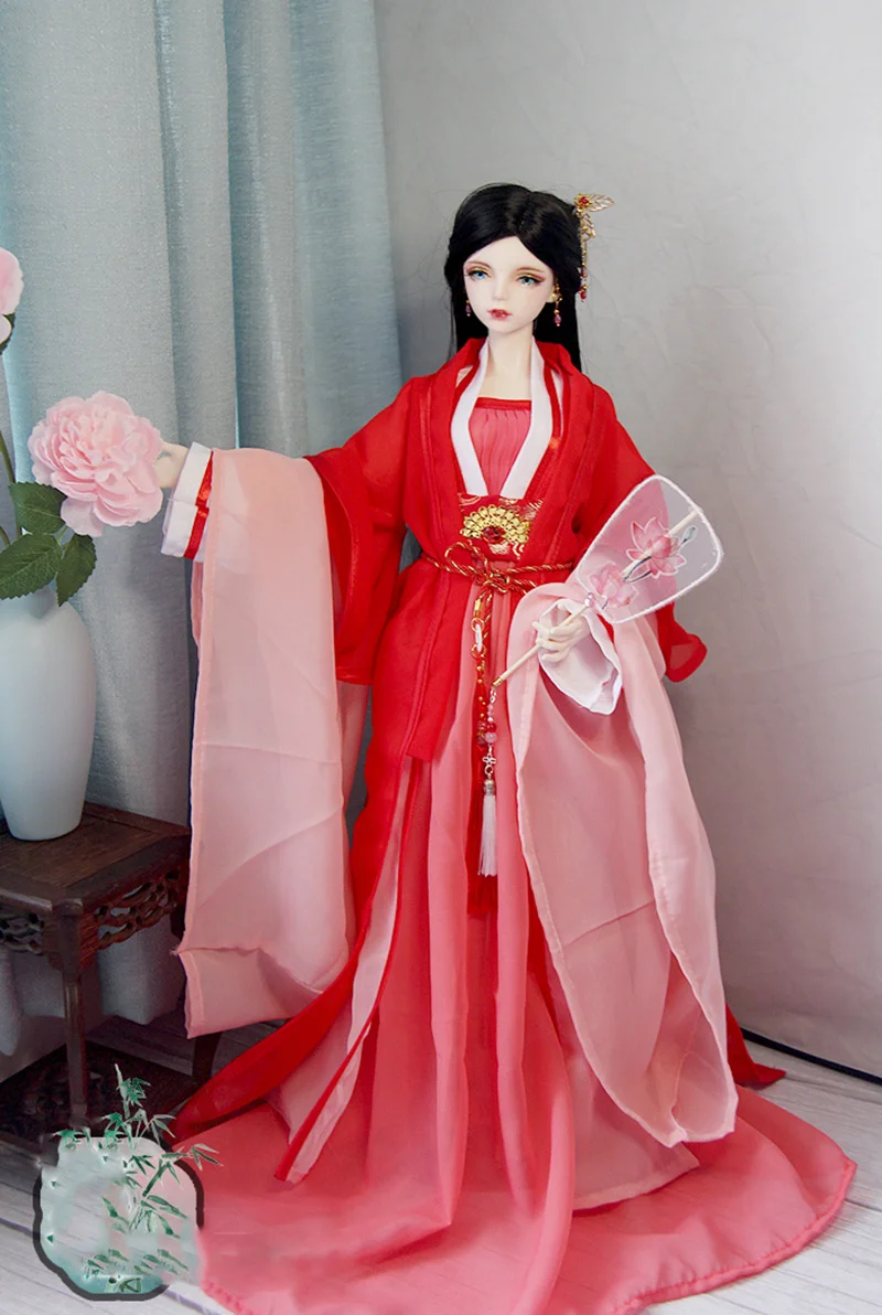 1/3 Scale Ancient Costume BJD Clothes Doll Accessories Chinese Hanfu Dress Outfit For BJD/SD SD13 SD16 Big Girl Strong Uncle