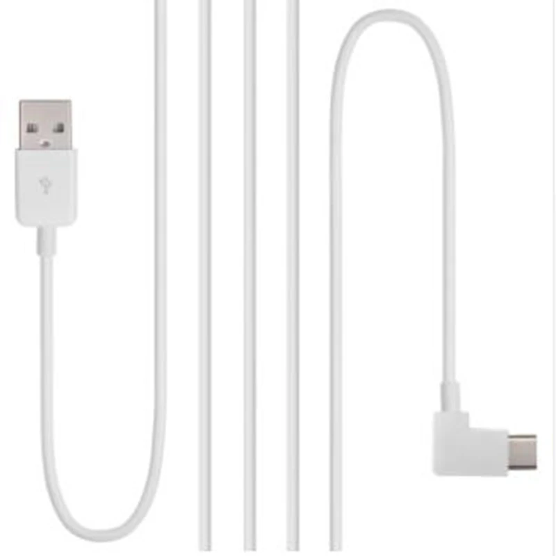 White Right Angled Type-C USB-C to USB 2.0 Cable 90 Degree Connector for Tablet & Phone 0.2m 1m 2m 3m