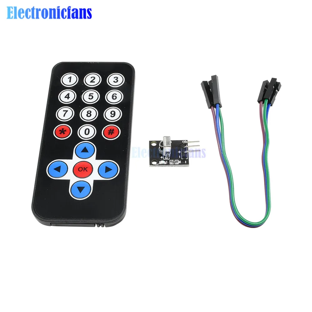 1Set Infrared Remote Control Module Wireless IR Receiver Module DIY Kit HX1838 for Arduino Raspberry Pi