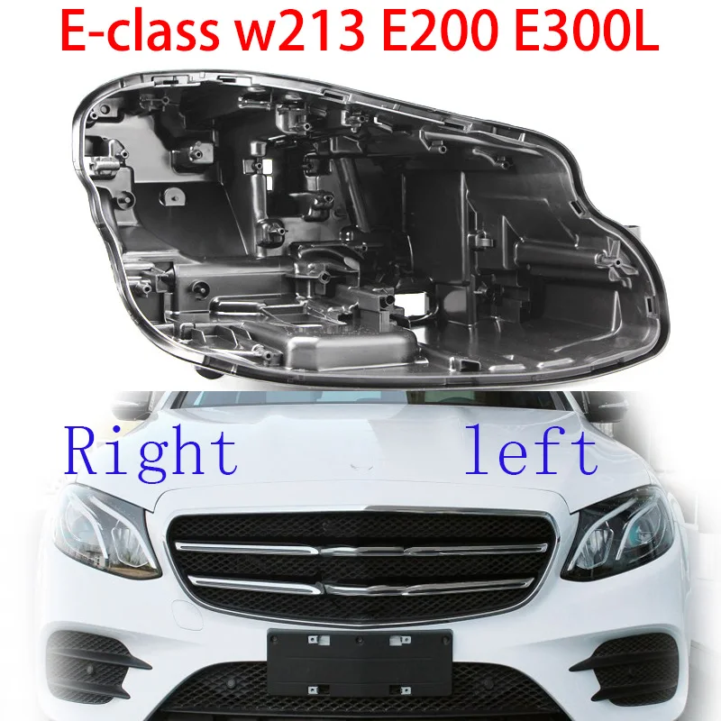 

for Mercedes-Benz E-class w213 E200 E300L Headlight rear shell headlight base plastic black lampshade lens light rear cover