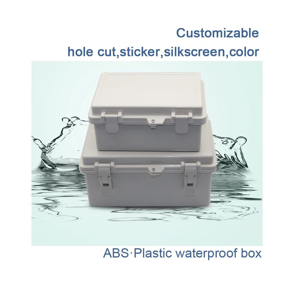 220*170*110Mm ABS Kandang Plastik Elektronik Kotak Proyek IP67 Tahan Air