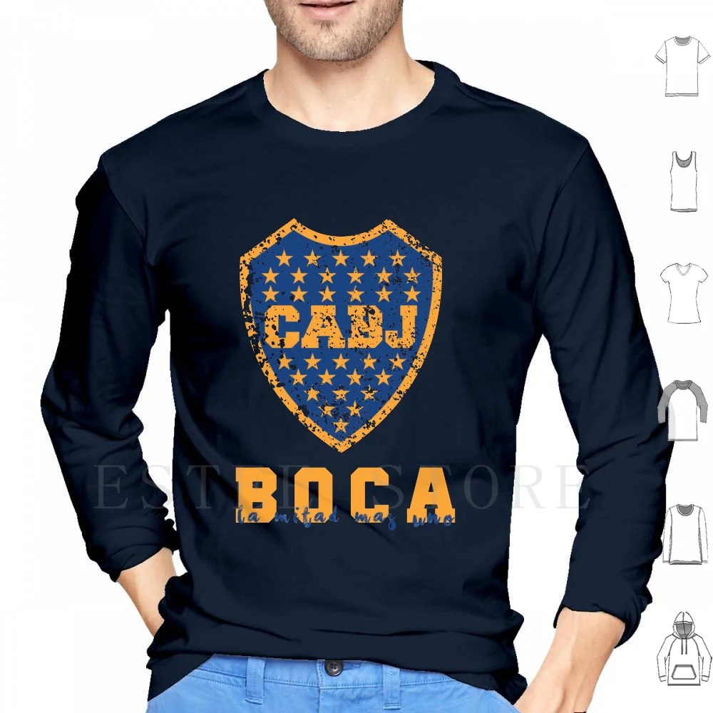 Argentina Hoodie Long Sleeve Argentina Buenosaires Sudamerica Futbol Soccer Tevez Riquelme Copalibertadores Reydecopas