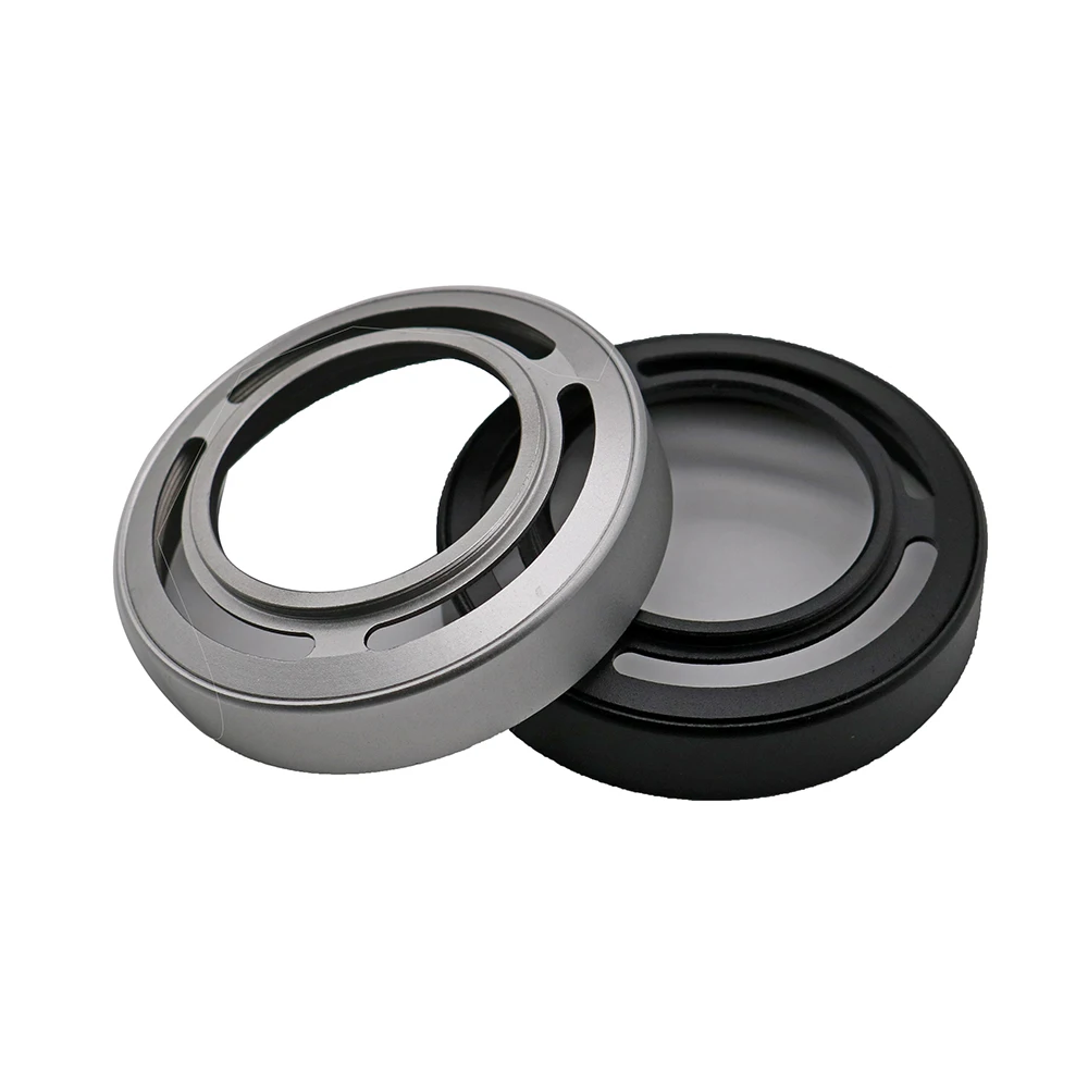 Replacement for LH-X10, Metal Lens Hood LH-JX10 for Fujifilm Finepix X10 Camera Black / Silver