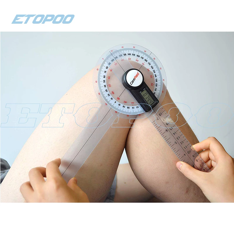 Goniômetro Digital Eletrônico para Ortopédica Quiropraxia Esportes Medicina Animal Terapia Profissional 200 mm 300 mm
