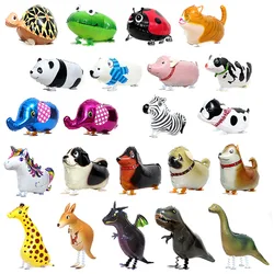 1 piece of walking animal aluminum foil balloon birthday wedding party decoration children's toy balloon baby shower cartoon ani