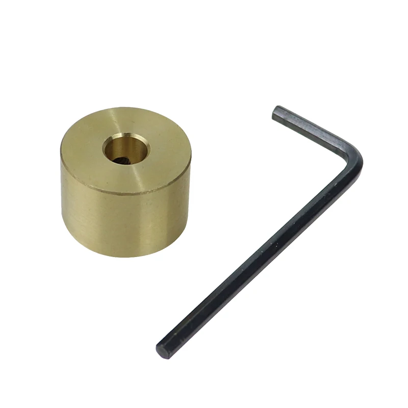 เจาะไม้ทองเหลืองความลึก Stop Collars ตำแหน่งแหวนเจาะ Limiter Locator 6/8/9/10 มม. ความลึกคอนโทรลเลอร์ Hex ประแจ
