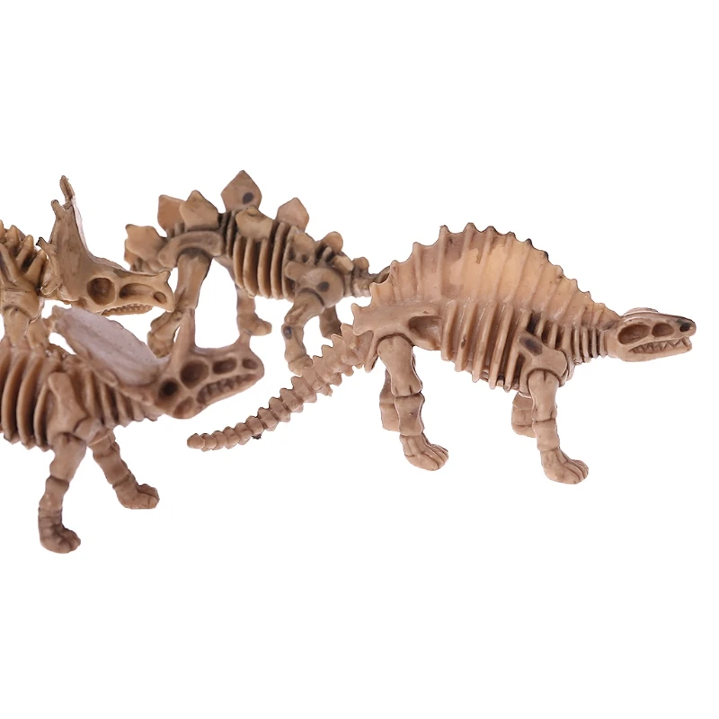 12pcs Dinosaur Skeleton Fossils Assorted Bones Figures Kids Christmas Gift BX0D