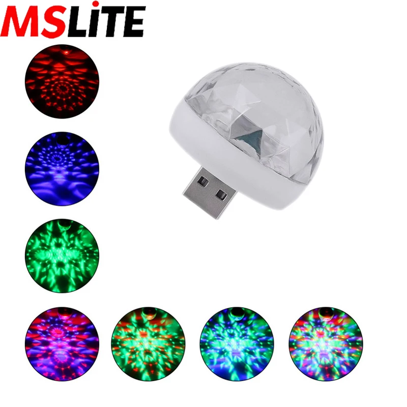 

20pcs China Magic Bulb Small Car Lamp Usb Party Home Light Dj Disco Ball Mini Led Stage Effect