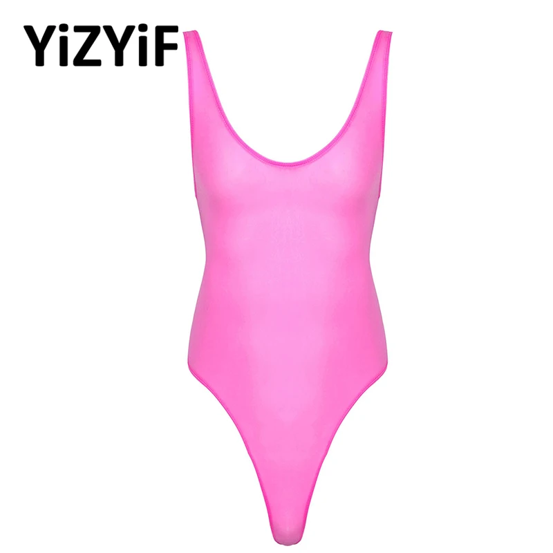 Men One-piece Swimsuit Sexy Sissy Lingerie Bodysuit Sleeveless High Cut Ultra-thin Bikini Thong Bodysuit Leotard Sexy Swimwear