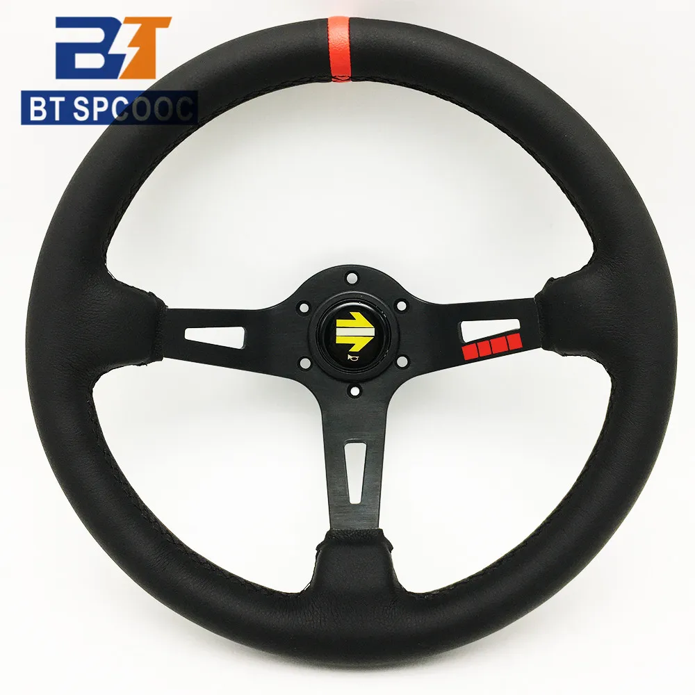 Universal 13inch 330mm Car Steering Wheel  Leather Deep Steering Wheel  High Quality 2020 Drift Stering Wheel With LOGO