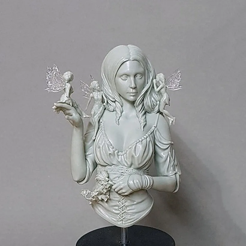 1/10  ancient warror woman  bust   Resin figure Model kits Miniature gk Unassembly Unpainted