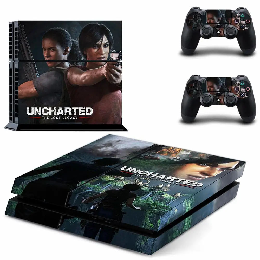 ملصقات Uncharted 4 PS4 بلاي ستيشن 4 سكين PS 4 ملصق لاصق لواصق بلاي ستيشن 4 PS4 وحدة التحكم ووحدة التحكم جلود الفينيل