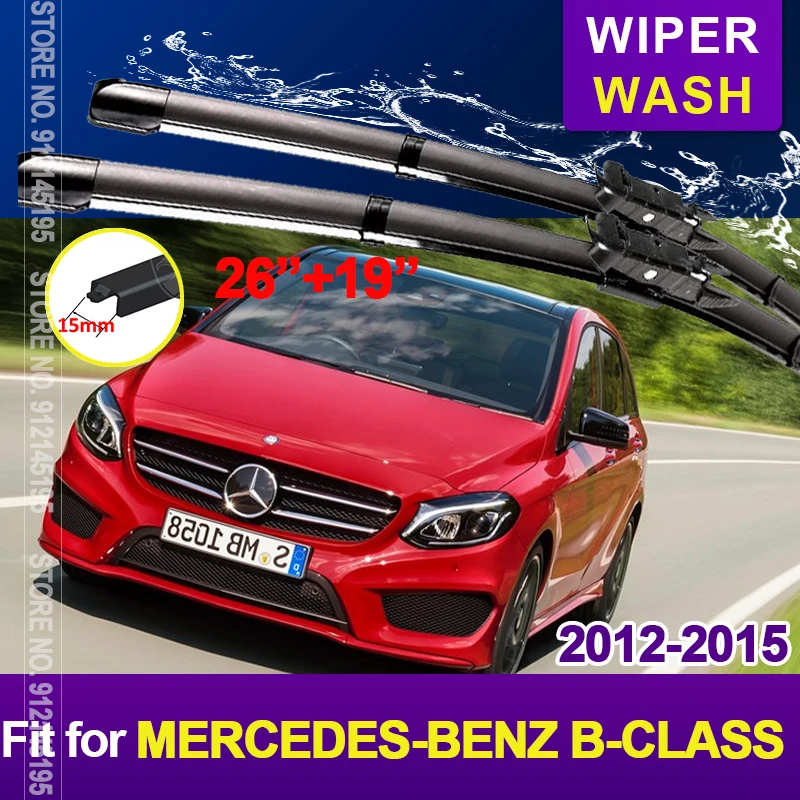 

New Front Wiper Blades for Mercedes-Benz B-Class W246 Car Accessories Auto Glass Wipers 2012 2013 2014 2015 Windscreen Goods