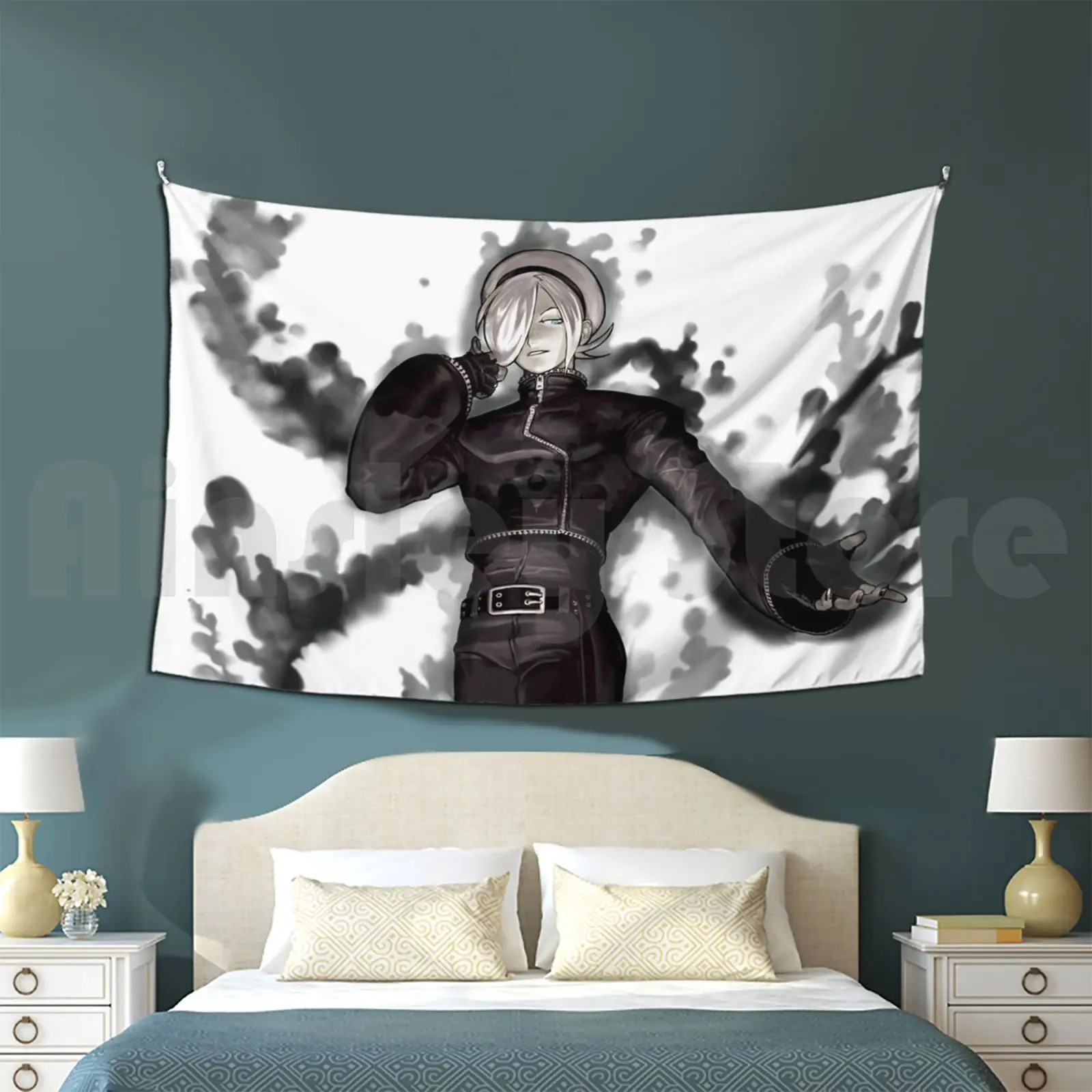 Ash Crimson King Of Fighters 2002 King Of Fighters Kof Fighter Tapestry Living Room Bedroom The King Of Fighters