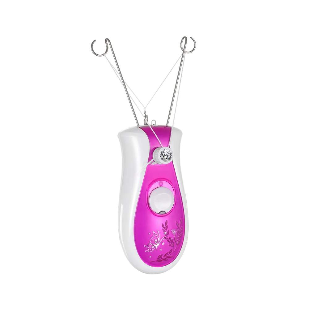 Depilador elétrico lady shaver algodão fio depilador máquina usb recarregável rosqueamento menina corpo facial ferramenta de remoção do cabelo