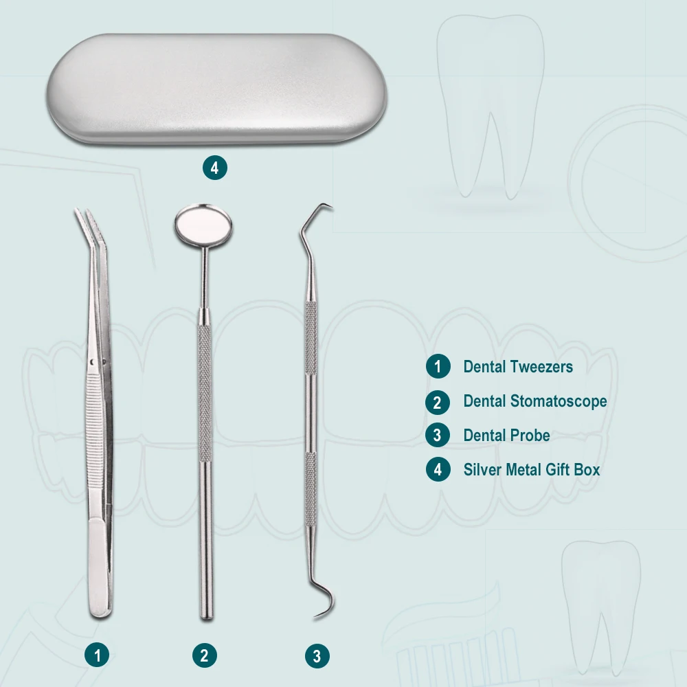 Alat Gigi Tahan Karat Kebersihan Alat Pembersih Gigi Pembersih Scaler Cermin Gigi Peralatan Lab Operasi Dokter Gigi Instrumental