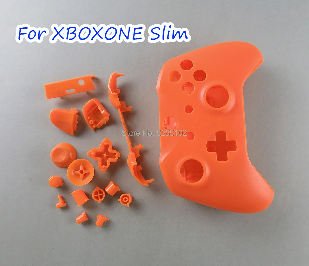 1set For Xbox One S Slim Shell Replacement for Xbox One S Full Shell And Buttons Mod Kit Matte Controller Custom Cover Housing